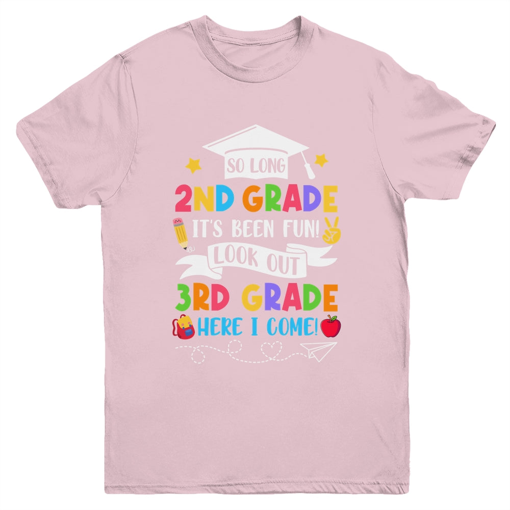 So Long 2nd Grade Graduation 3rd Grade Here I Come 2024 Youth Shirt | siriusteestore
