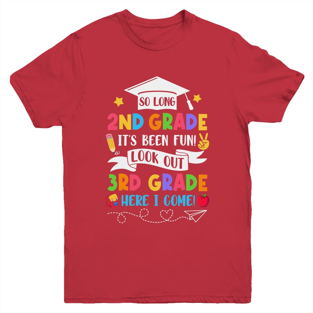 So Long 2nd Grade Graduation 3rd Grade Here I Come 2024 Youth Shirt | siriusteestore