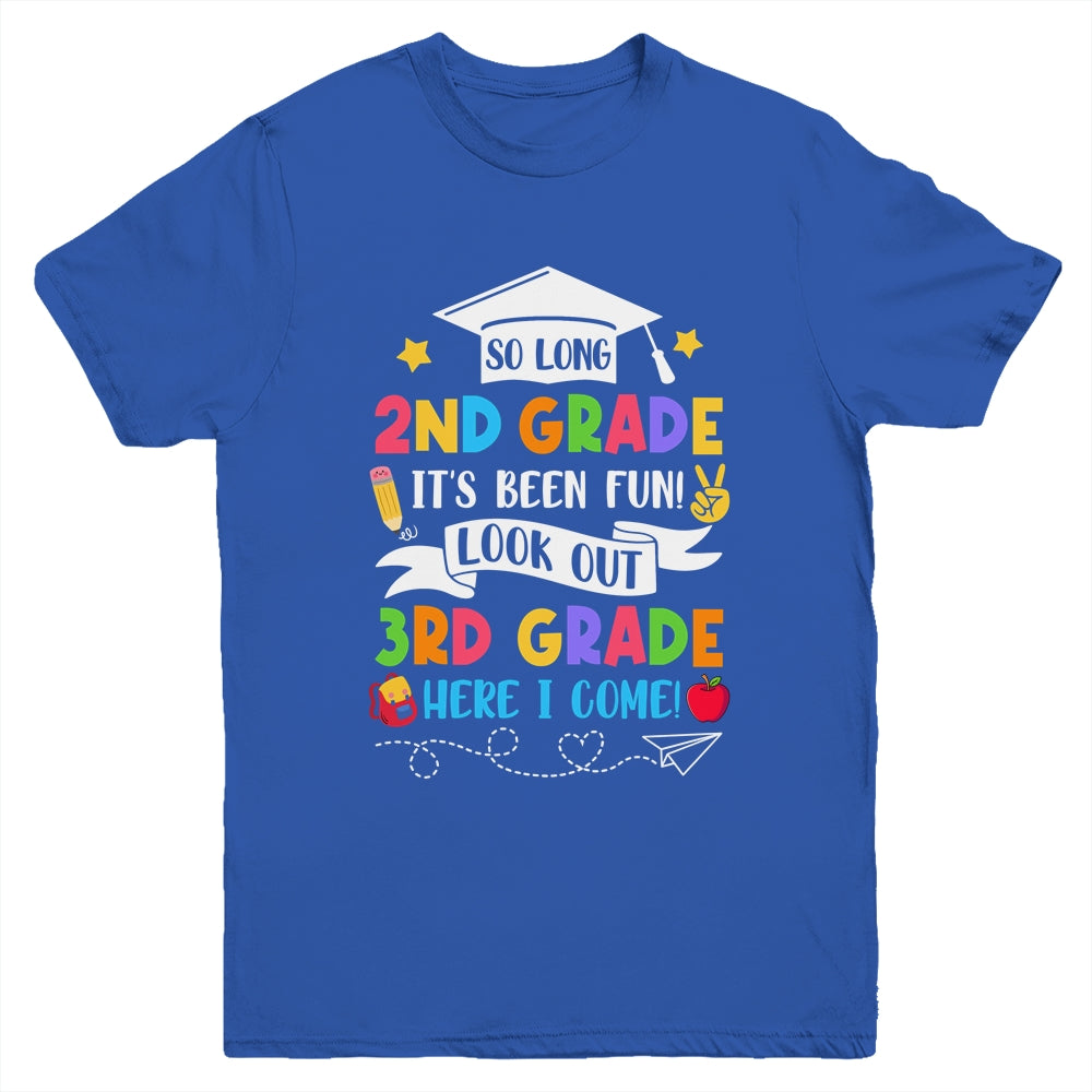 So Long 2nd Grade Graduation 3rd Grade Here I Come 2024 Youth Shirt | siriusteestore