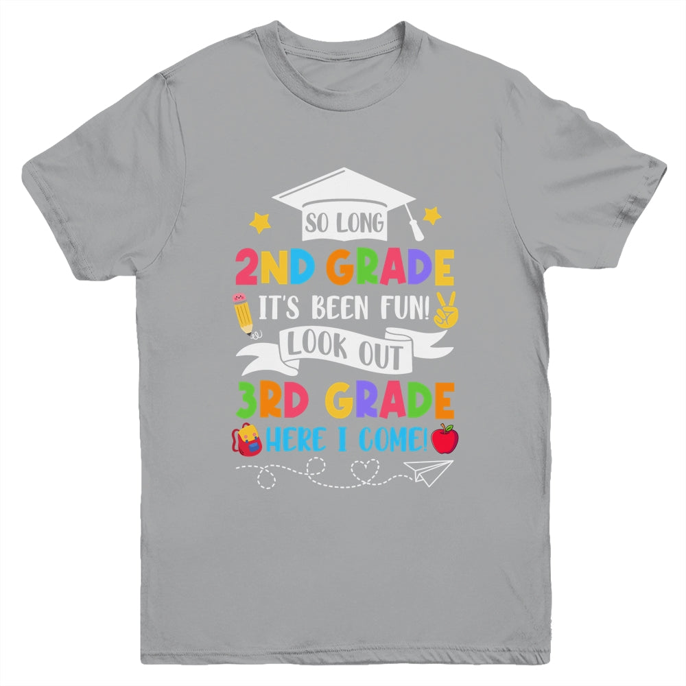 So Long 2nd Grade Graduation 3rd Grade Here I Come 2024 Youth Shirt | siriusteestore