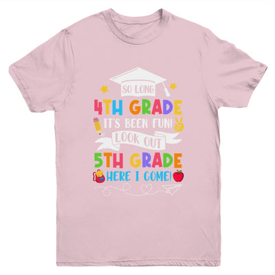 So Long 4th Grade Graduation 5th Grade Here I Come 2024 Youth Shirt | siriusteestore