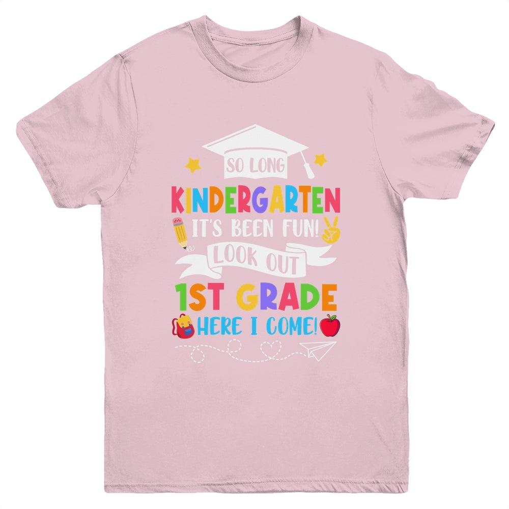 So Long Kindergarten Graduation 1st Grade Here I Come 2024 Youth Shirt | siriusteestore