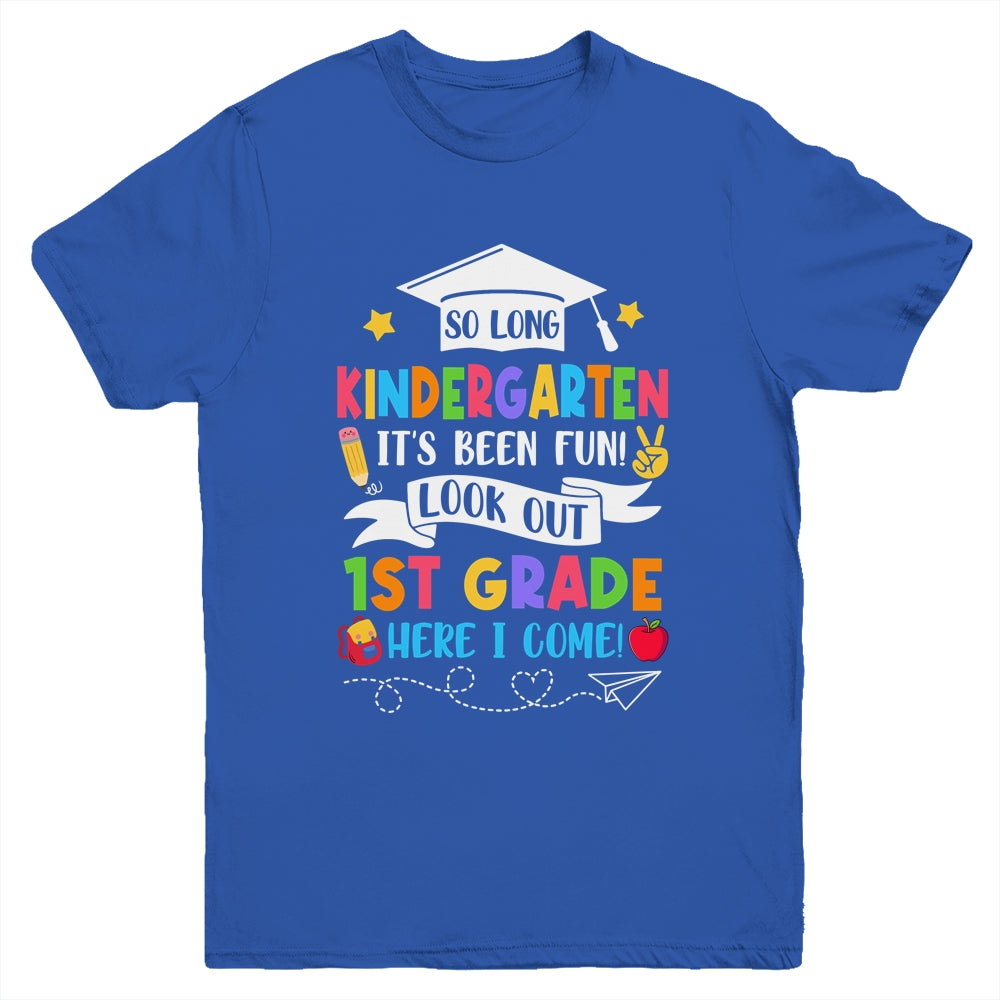 So Long Kindergarten Graduation 1st Grade Here I Come 2024 Youth Shirt | siriusteestore