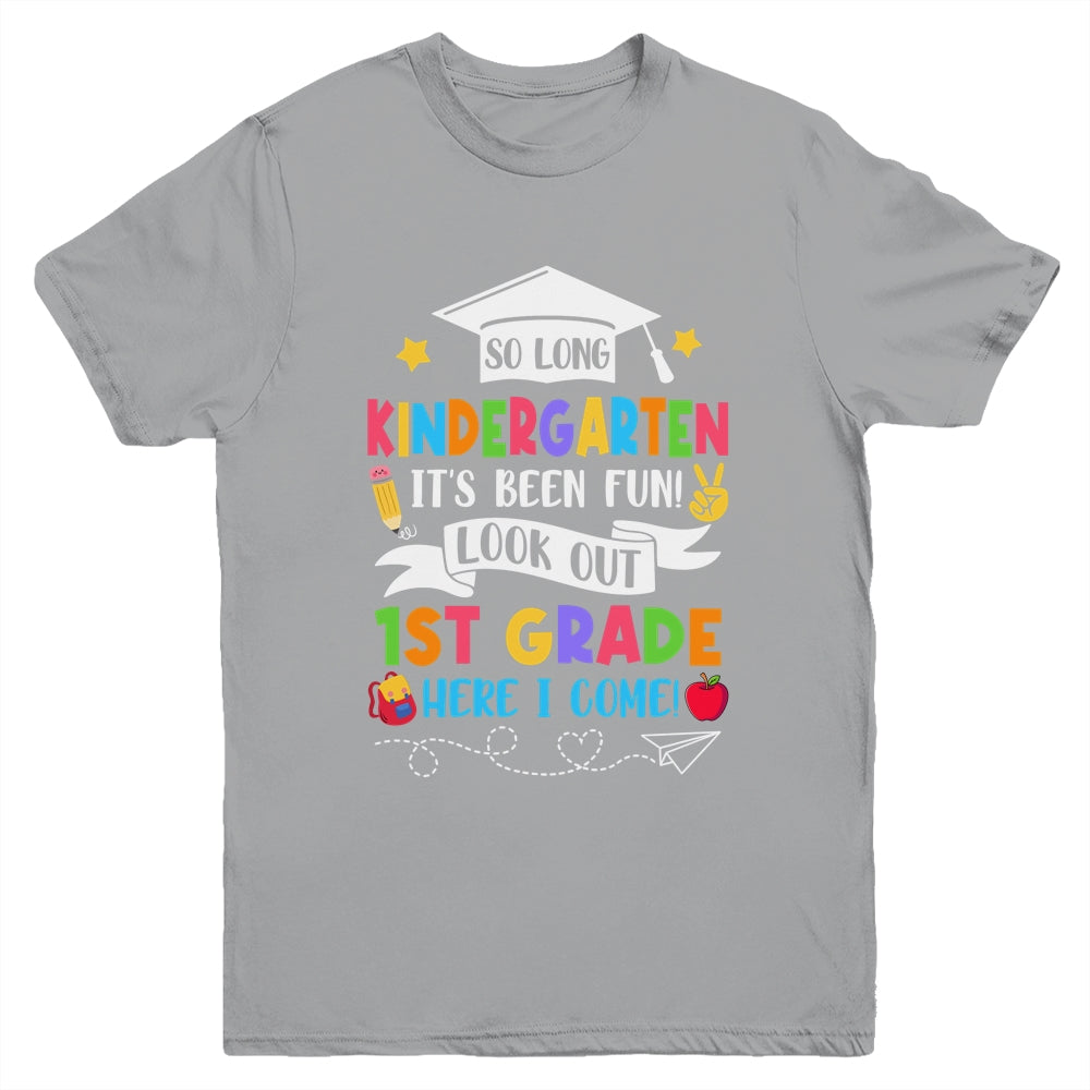 So Long Kindergarten Graduation 1st Grade Here I Come 2024 Youth Shirt | siriusteestore