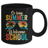 So Long Summer Welcome School Vintage Groovy Back To School Mug | siriusteestore