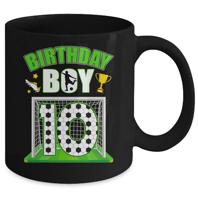 Soccer 10th Birthday Boy 10 Year Old Sport 7yr Boys Party Mug | siriusteestore