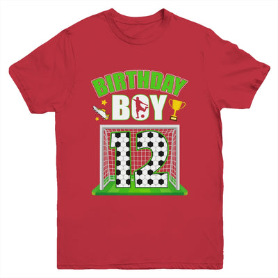 Soccer 12th Birthday Boy 12 Year Old Sport 7yr Boys Party Youth Shirt | siriusteestore