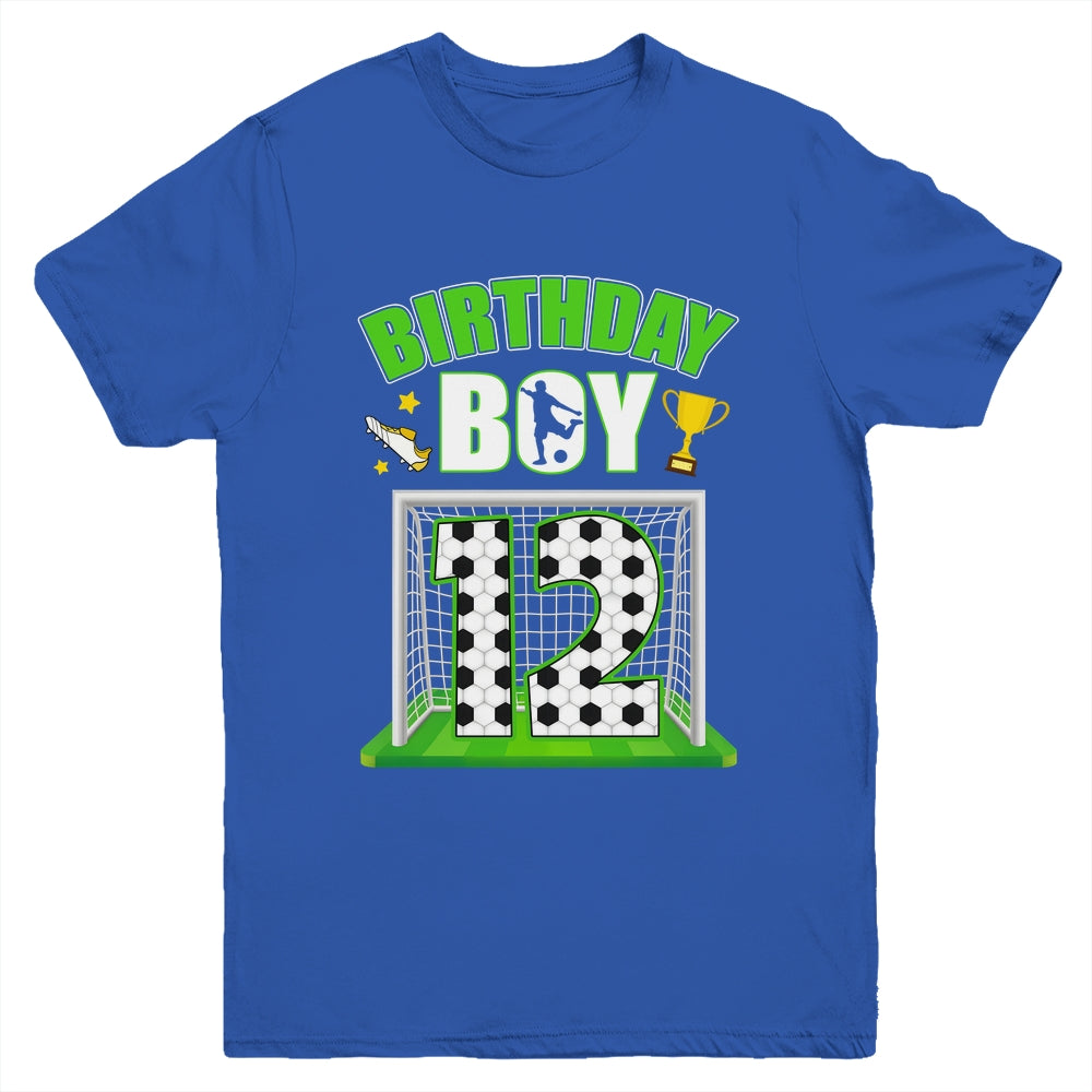Soccer 12th Birthday Boy 12 Year Old Sport 7yr Boys Party Youth Shirt | siriusteestore