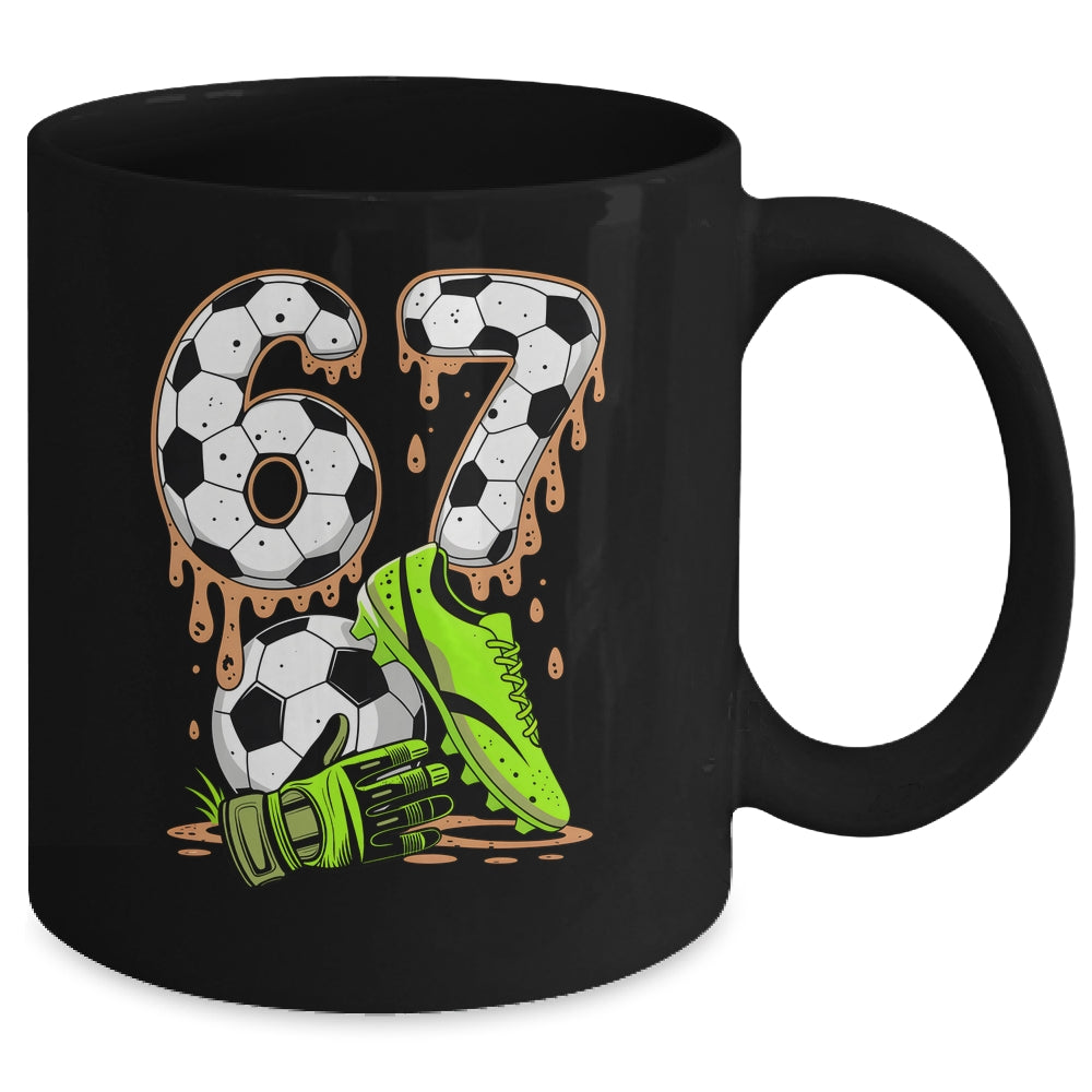 Soccer 67 Six Seven Meme Boys Teens Kids Gen Alpha Slang 6 7 Mug | siriusteestore