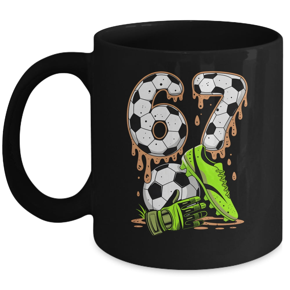 Soccer 67 Six Seven Meme Boys Teens Kids Gen Alpha Slang 6 7 Mug | siriusteestore