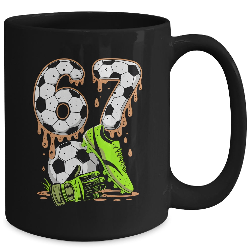 Soccer 67 Six Seven Meme Boys Teens Kids Gen Alpha Slang 6 7 Mug | siriusteestore
