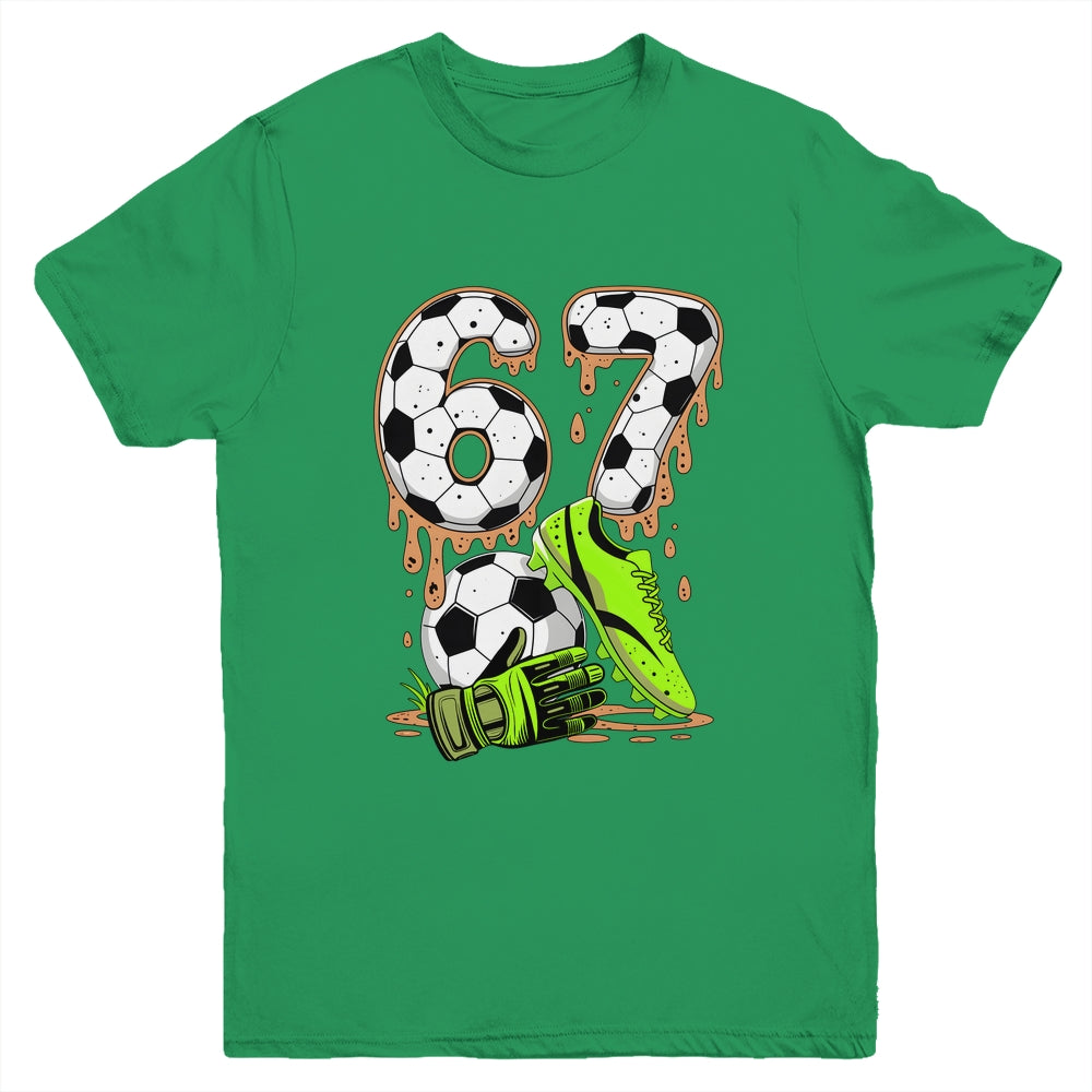 Soccer 67 Six Seven Meme Boys Teens Kids Gen Alpha Slang 6 7 Youth Shirt | siriusteestore