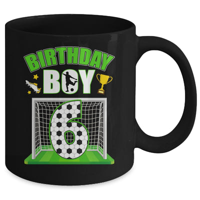 Soccer 6th Birthday Boy 6 Year Old Sport 7yr Boys Party Mug | siriusteestore
