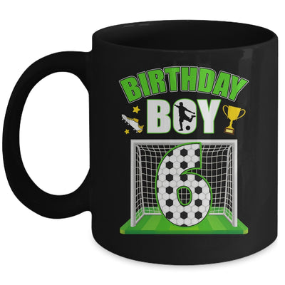 Soccer 6th Birthday Boy 6 Year Old Sport 7yr Boys Party Mug | siriusteestore