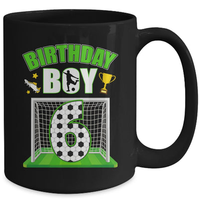 Soccer 6th Birthday Boy 6 Year Old Sport 7yr Boys Party Mug | siriusteestore