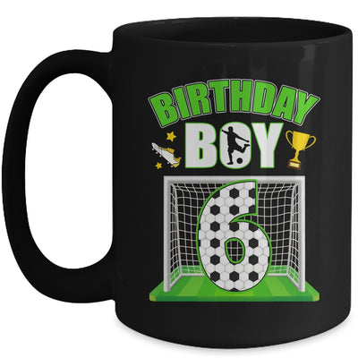Soccer 6th Birthday Boy 6 Year Old Sport 7yr Boys Party Mug | siriusteestore