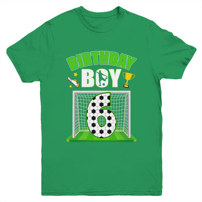 Soccer 6th Birthday Boy 6 Year Old Sport 7yr Boys Party Youth Shirt | siriusteestore