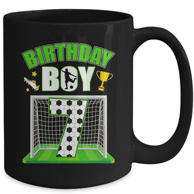 Soccer 7th Birthday Boy 7 Year Old Sport 7yr Boys Party Mug | siriusteestore