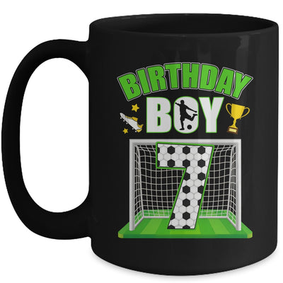 Soccer 7th Birthday Boy 7 Year Old Sport 7yr Boys Party Mug | siriusteestore