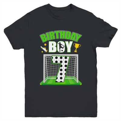Soccer 7th Birthday Boy 7 Year Old Sport 7yr Boys Party Youth Shirt | siriusteestore