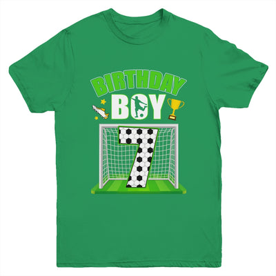 Soccer 7th Birthday Boy 7 Year Old Sport 7yr Boys Party Youth Shirt | siriusteestore