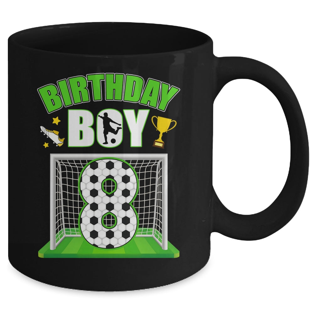 Soccer 8th Birthday Boy 8 Year Old Sport 7yr Boys Party Mug | siriusteestore