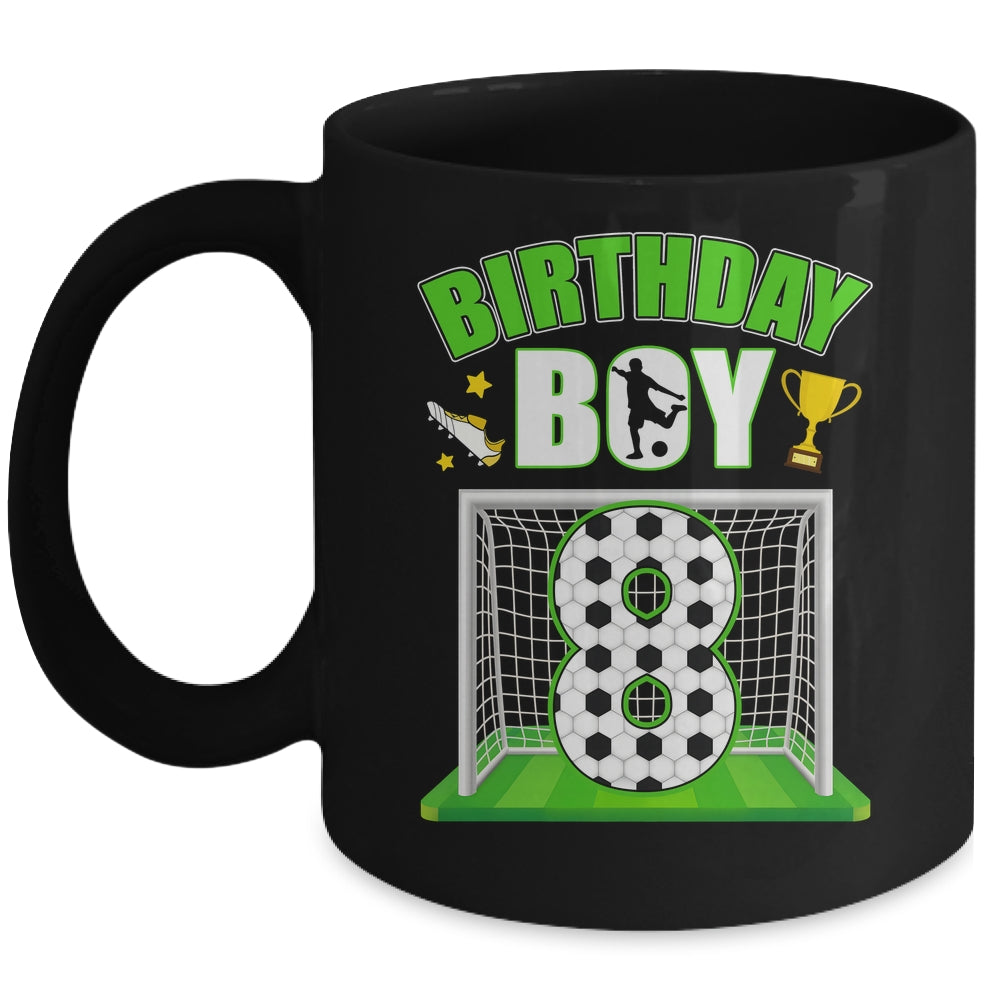 Soccer 8th Birthday Boy 8 Year Old Sport 7yr Boys Party Mug | siriusteestore