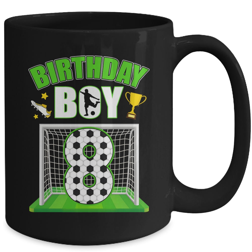Soccer 8th Birthday Boy 8 Year Old Sport 7yr Boys Party Mug | siriusteestore