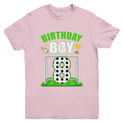 Soccer 8th Birthday Boy 8 Year Old Sport 7yr Boys Party Youth Shirt | siriusteestore