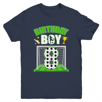 Soccer 8th Birthday Boy 8 Year Old Sport 7yr Boys Party Youth Shirt | siriusteestore