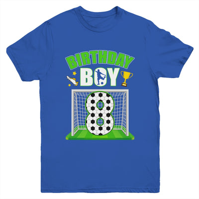 Soccer 8th Birthday Boy 8 Year Old Sport 7yr Boys Party Youth Shirt | siriusteestore