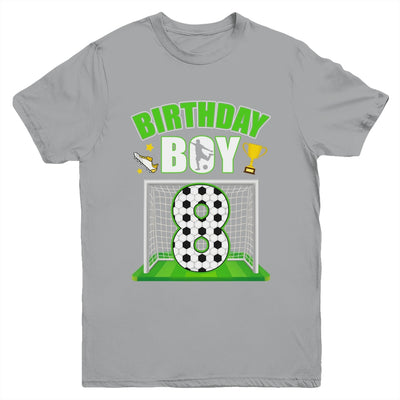 Soccer 8th Birthday Boy 8 Year Old Sport 7yr Boys Party Youth Shirt | siriusteestore