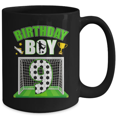 Soccer 9th Birthday Boy 9 Year Old Sport 7yr Boys Party Mug | siriusteestore