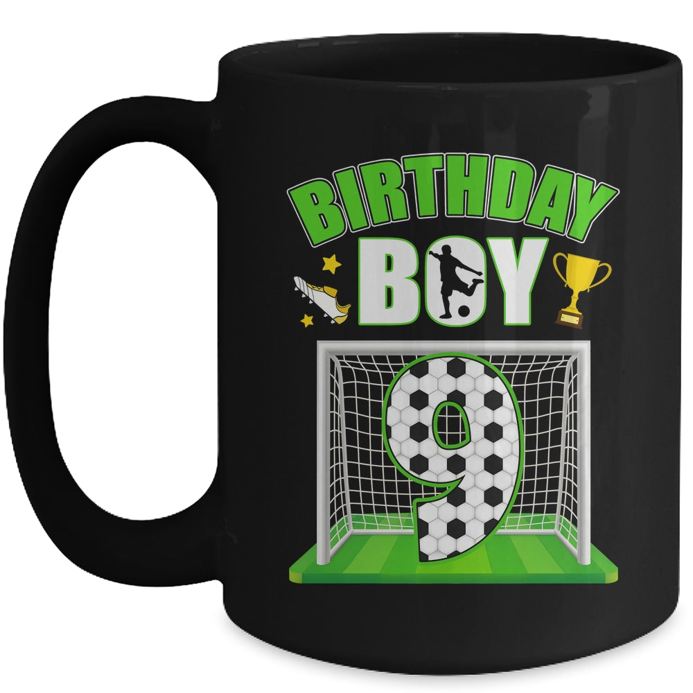 Soccer 9th Birthday Boy 9 Year Old Sport 7yr Boys Party Mug | siriusteestore