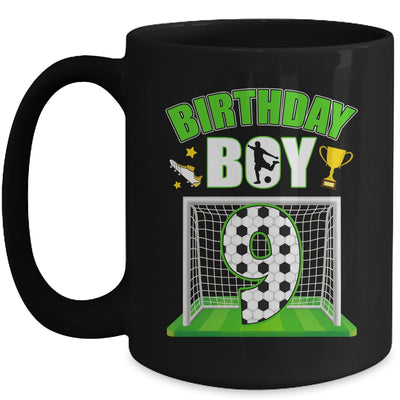 Soccer 9th Birthday Boy 9 Year Old Sport 7yr Boys Party Mug | siriusteestore