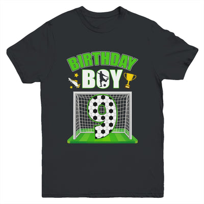 Soccer 9th Birthday Boy 9 Year Old Sport 7yr Boys Party Youth Shirt | siriusteestore