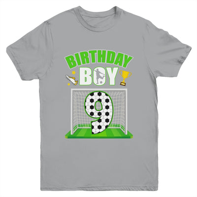 Soccer 9th Birthday Boy 9 Year Old Sport 7yr Boys Party Youth Shirt | siriusteestore
