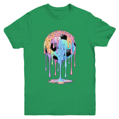 Soccer Ball Ice Cream Dripping Cute Soccer Drip Boys Girls Youth Shirt | siriusteestore