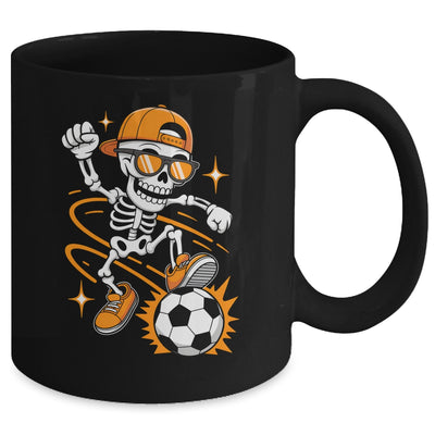 Soccer Halloween Skeleton Funny Soccer For Teens Boys Men Mug | siriusteestore