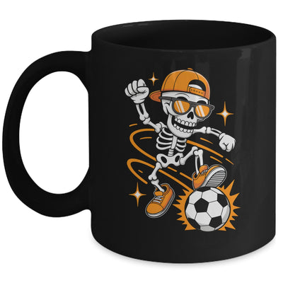 Soccer Halloween Skeleton Funny Soccer For Teens Boys Men Mug | siriusteestore