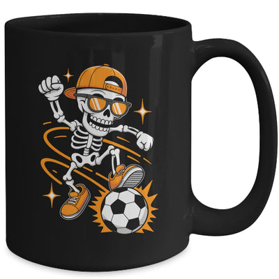 Soccer Halloween Skeleton Funny Soccer For Teens Boys Men Mug | siriusteestore