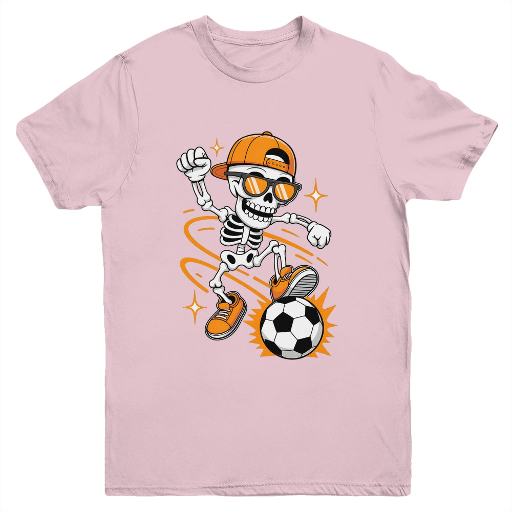 Soccer Halloween Skeleton Funny Soccer For Teens Boys Men Youth Shirt | siriusteestore