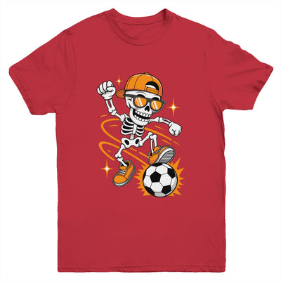 Soccer Halloween Skeleton Funny Soccer For Teens Boys Men Youth Shirt | siriusteestore