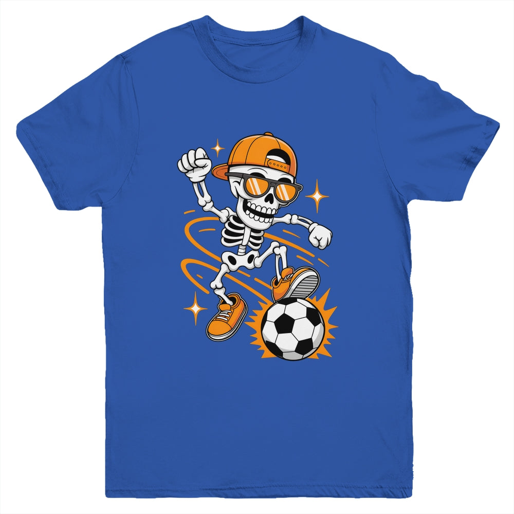 Soccer Halloween Skeleton Funny Soccer For Teens Boys Men Youth Shirt | siriusteestore