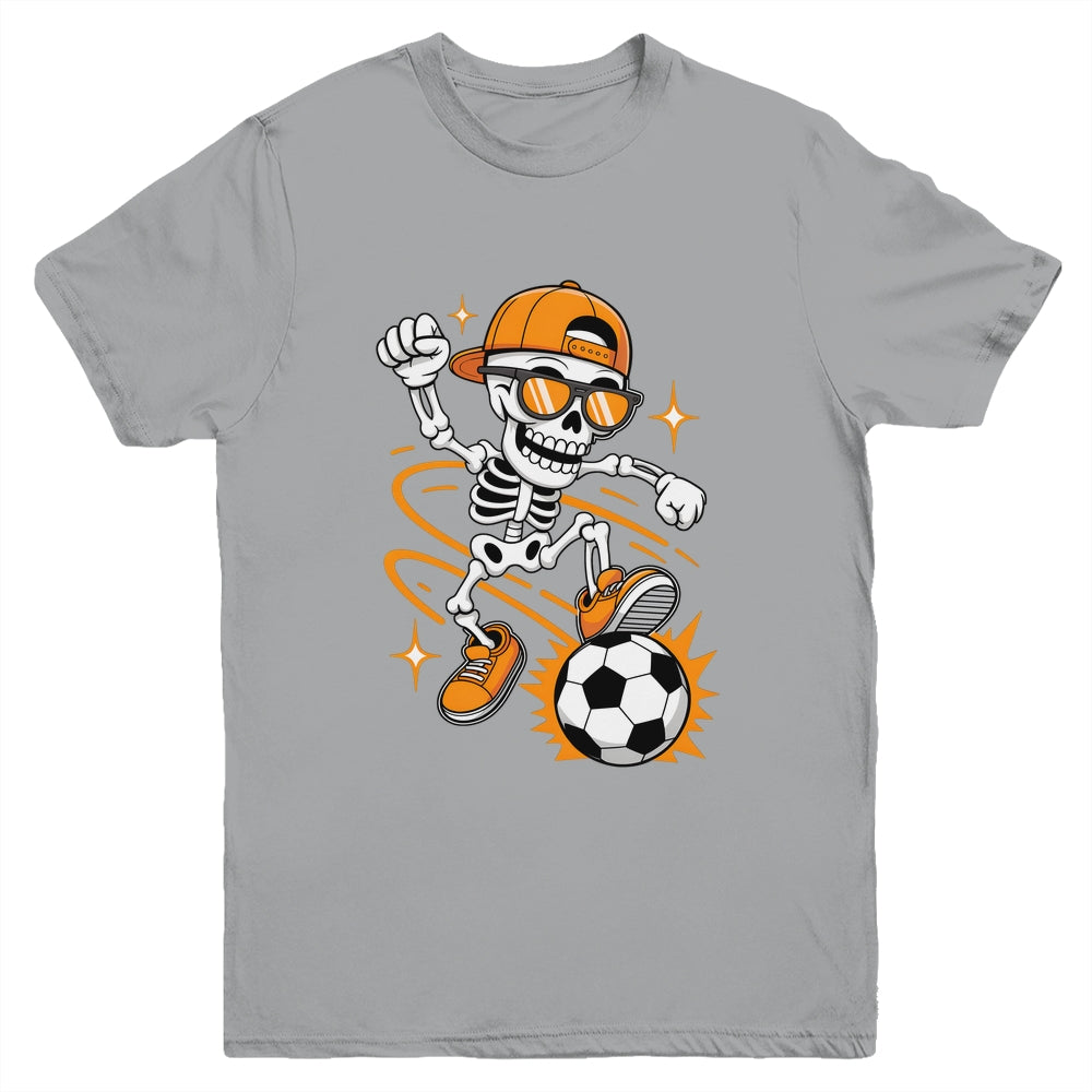 Soccer Halloween Skeleton Funny Soccer For Teens Boys Men Youth Shirt | siriusteestore