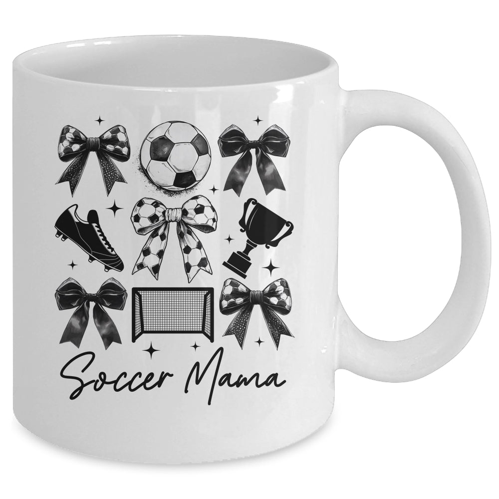 Soccer Mama Coquette Bow Soccer Mom Soccer Season Mug | siriusteestore