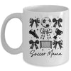 Soccer Mama Coquette Bow Soccer Mom Soccer Season Mug | siriusteestore