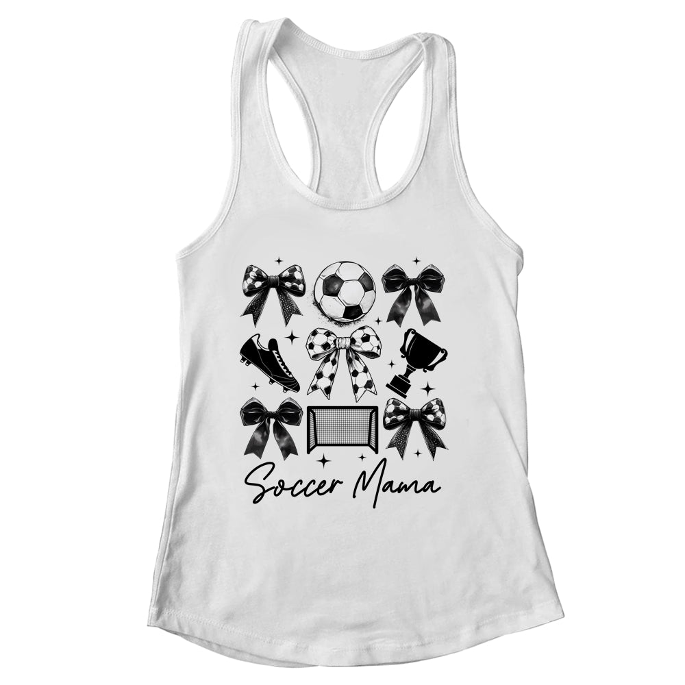 Soccer Mama Coquette Bow Soccer Mom Soccer Season Shirt & Tank Top | siriusteestore