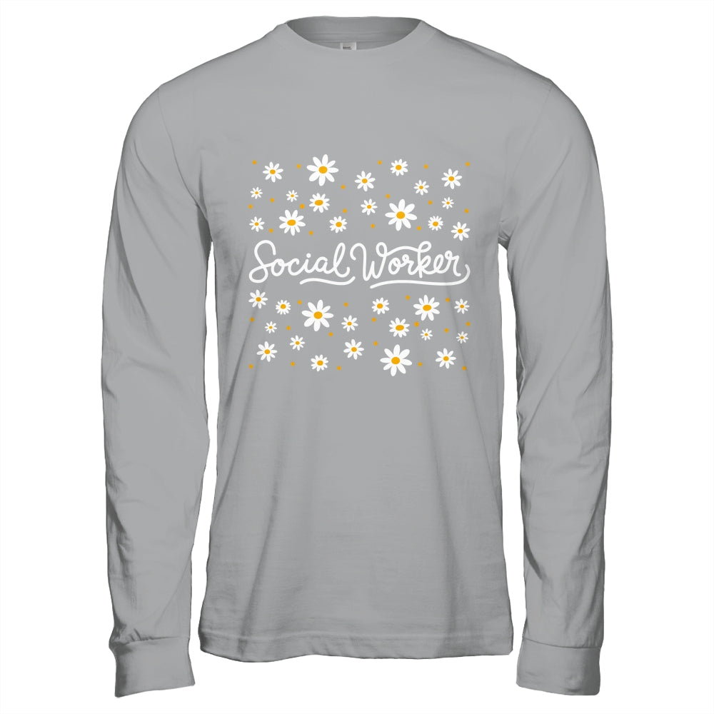Social Worker Flower Floral Caseworker Social Work Month Shirt & Hoodie | siriusteestore