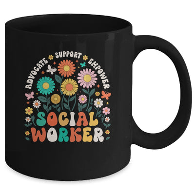 Social Worker Social Work Month Funny Work Love Groovy Mug | siriusteestore